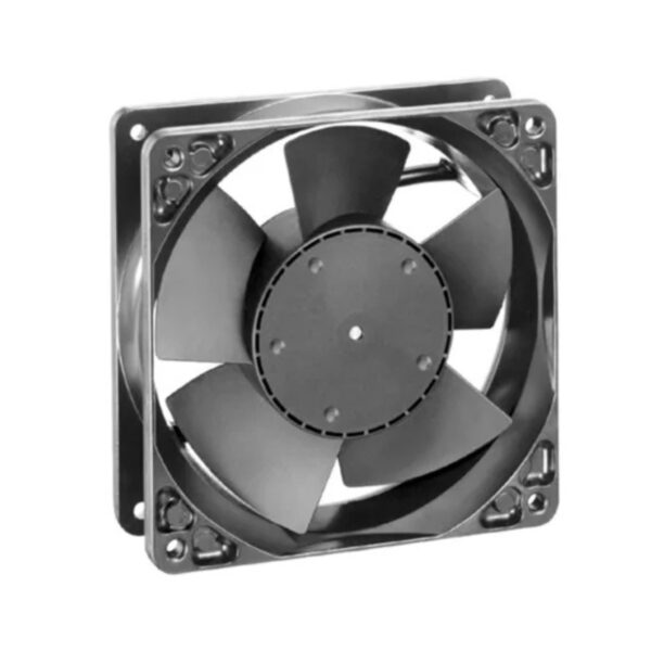 ventilador axial cuadrado negro para automatización y plc